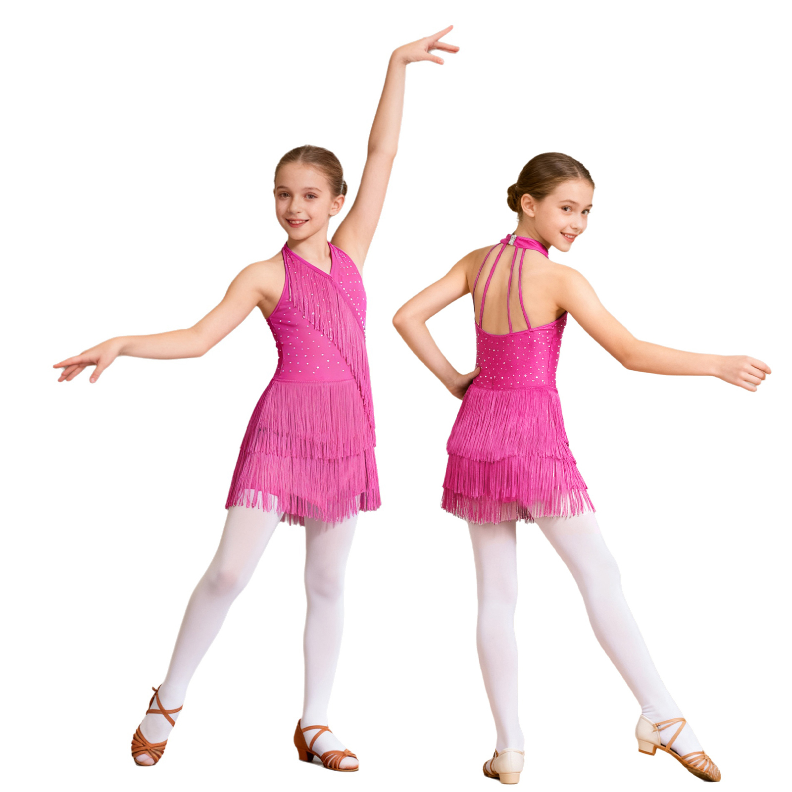 Rhinestone Banding Trim - Kid Girls Latin Dance Tango Cha-cha