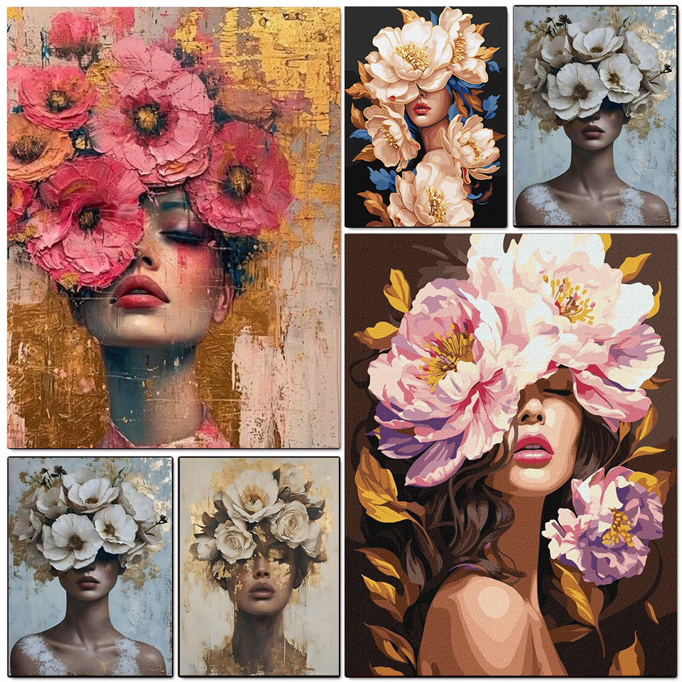 Embroidery Embellishments - Diamond Painting Beauty Girl Diamond Art