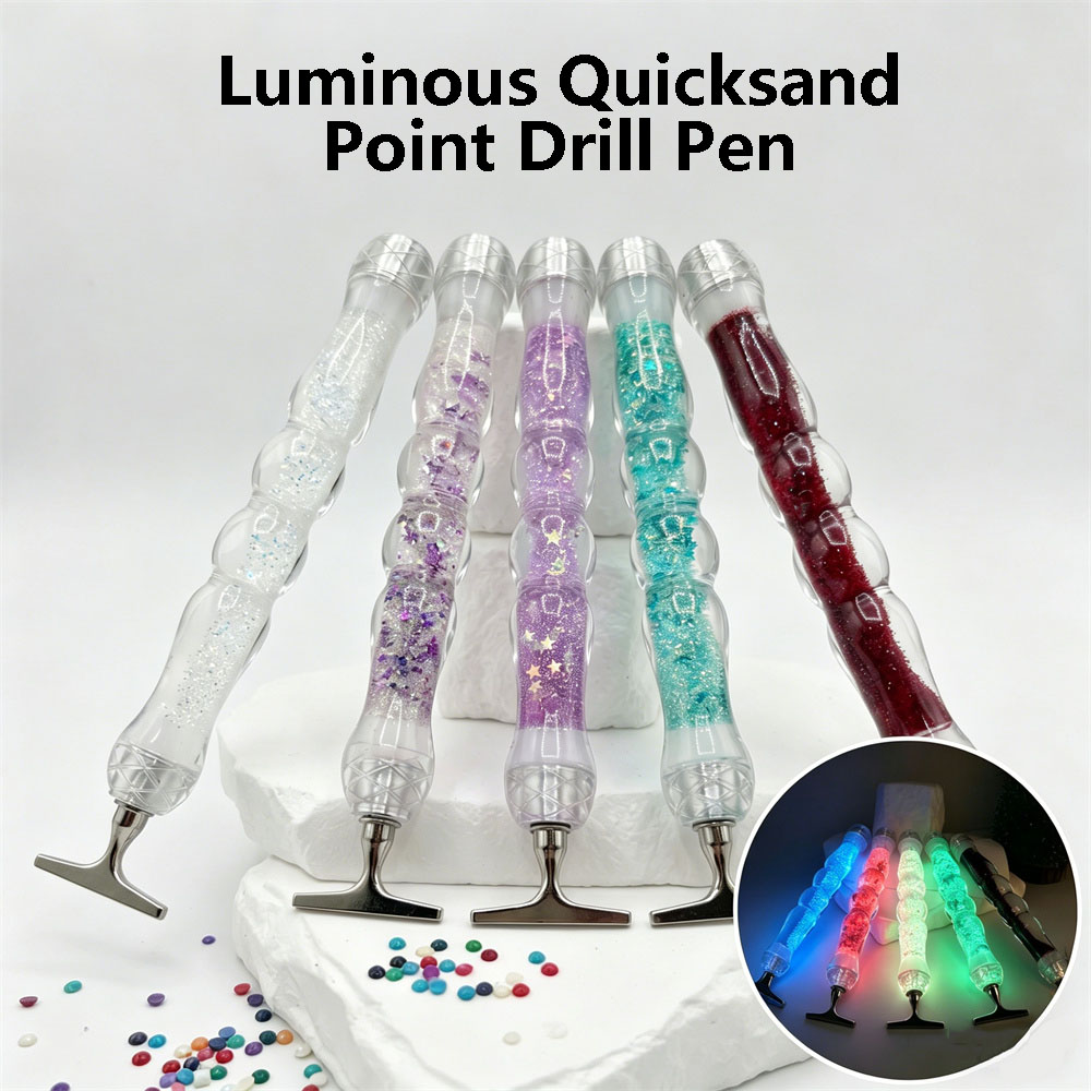 Embroidery Embellishments - New Luminous Transparent Quicksand Diamond Painting