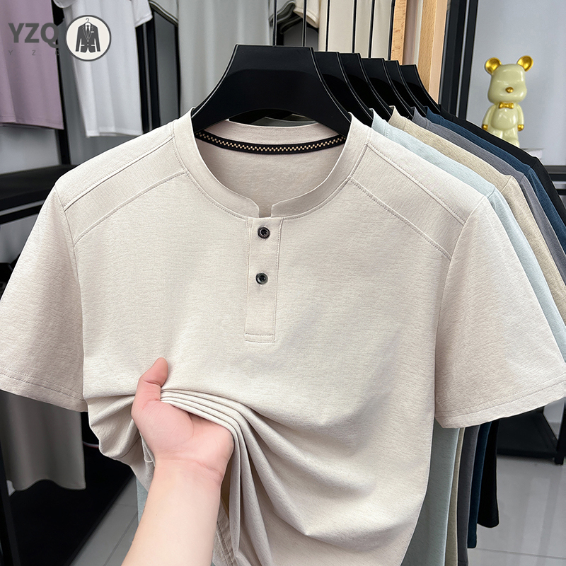 2026 Fashion Men's Henley Neck - Embellish Knit avaliação e preço