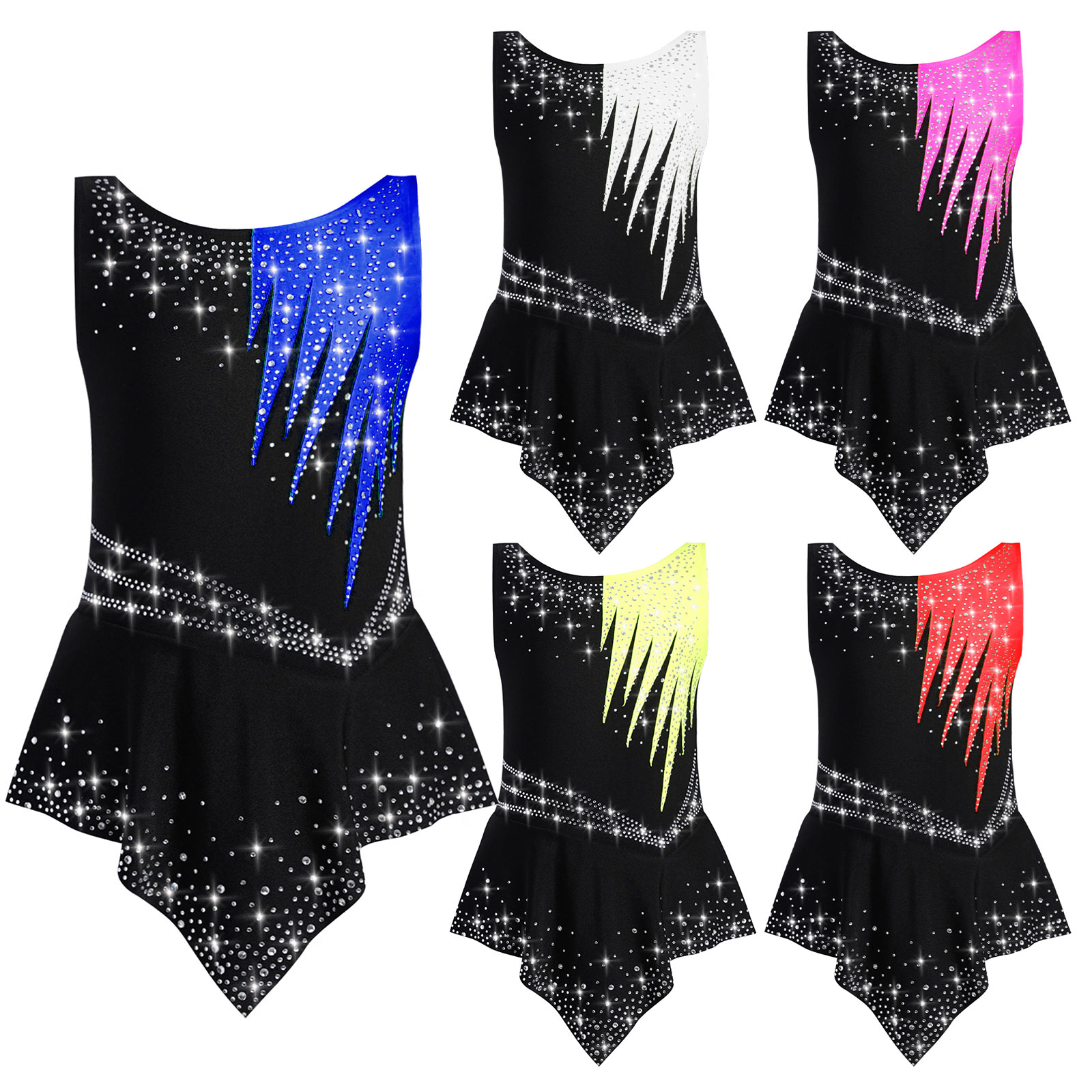 Girls Rhinestones Contrast Col - Rhinestone Banding Trim avaliação e preço