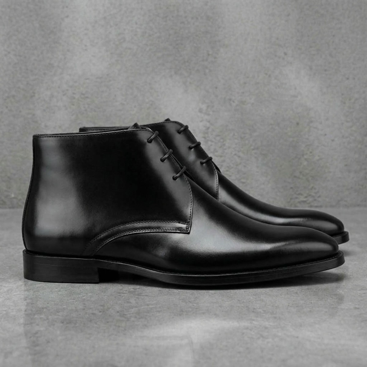 Men's Calf Leather Western Ank - Guipure Lace Panel avaliação e preço