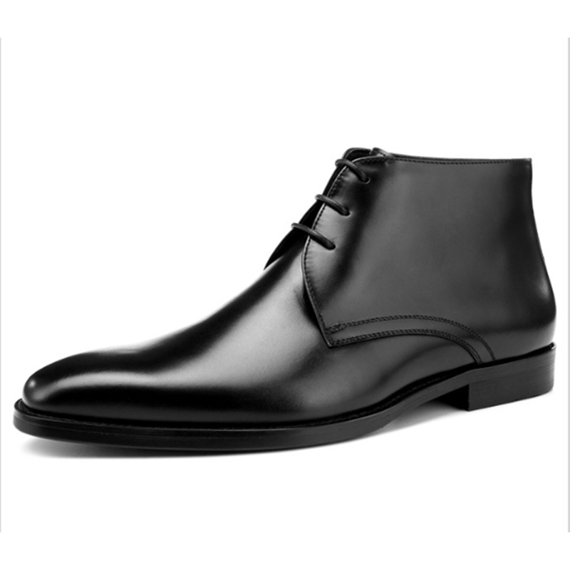 Men's Calf Leather Western Ank - Guipure Lace Panel avaliação e preço
