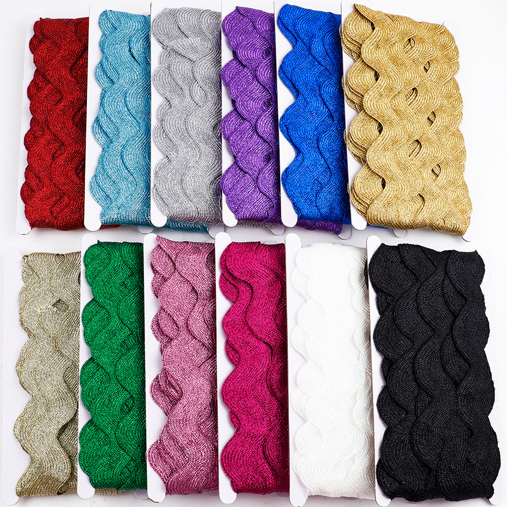 10yard/lot Ric Rac Zig Zag Rib - Velvet Ribbon Roll avaliação e preço