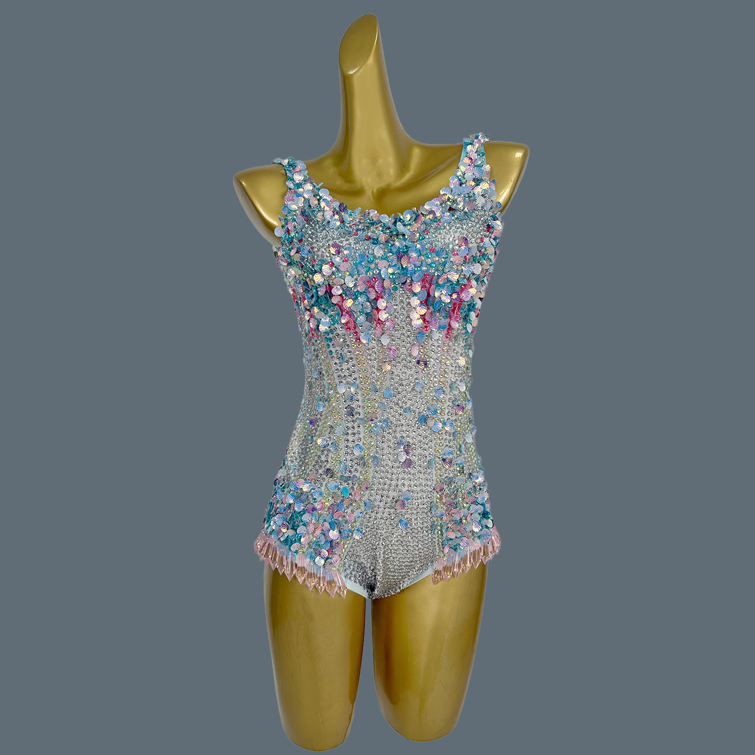 Women Sexy Stage Rhinestones S - Rhinestone Banding Trim avaliação e preço