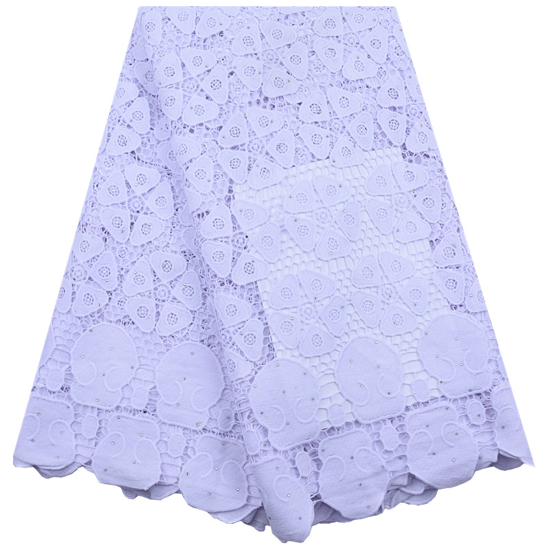 African Guipure Lace Fabric Wi - Crystal Mesh Fabric avaliação e preço