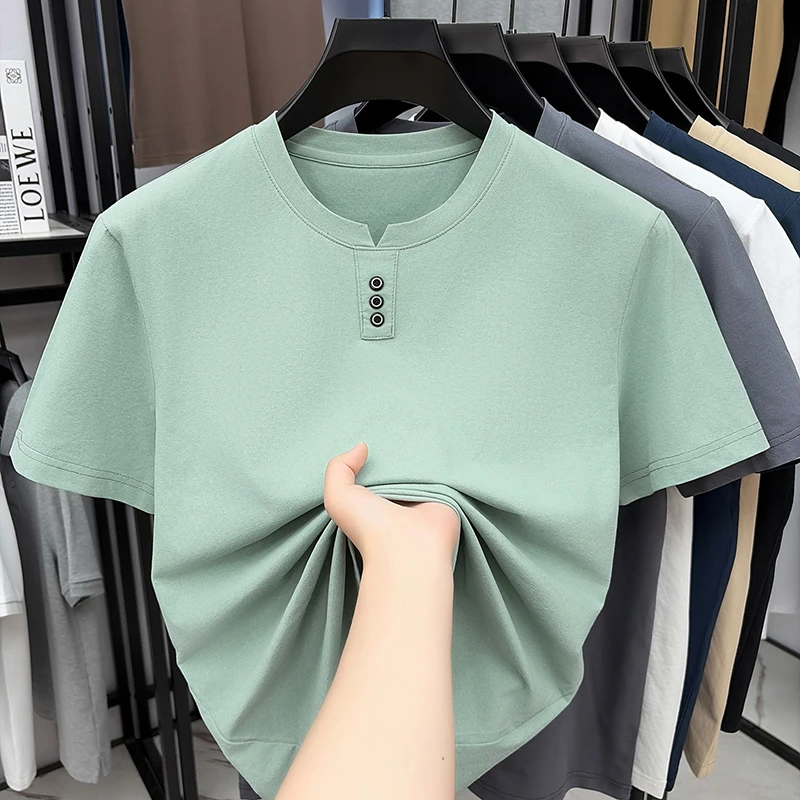 Mens Casual Henley Neck T Shir - Embellish Knit avaliação e preço