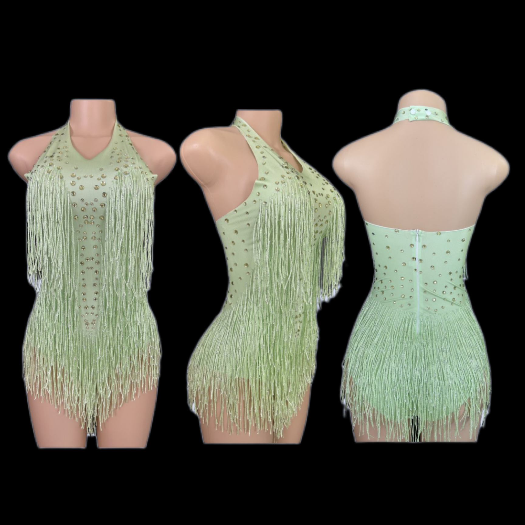 Sparkly Rhinestones Fringe Bod - Rhinestone Banding Trim avaliação e preço