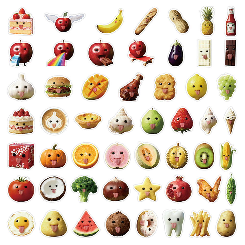 53 Pcs Abstract Art Style Food - Craft Embellishment World avaliação e preço
