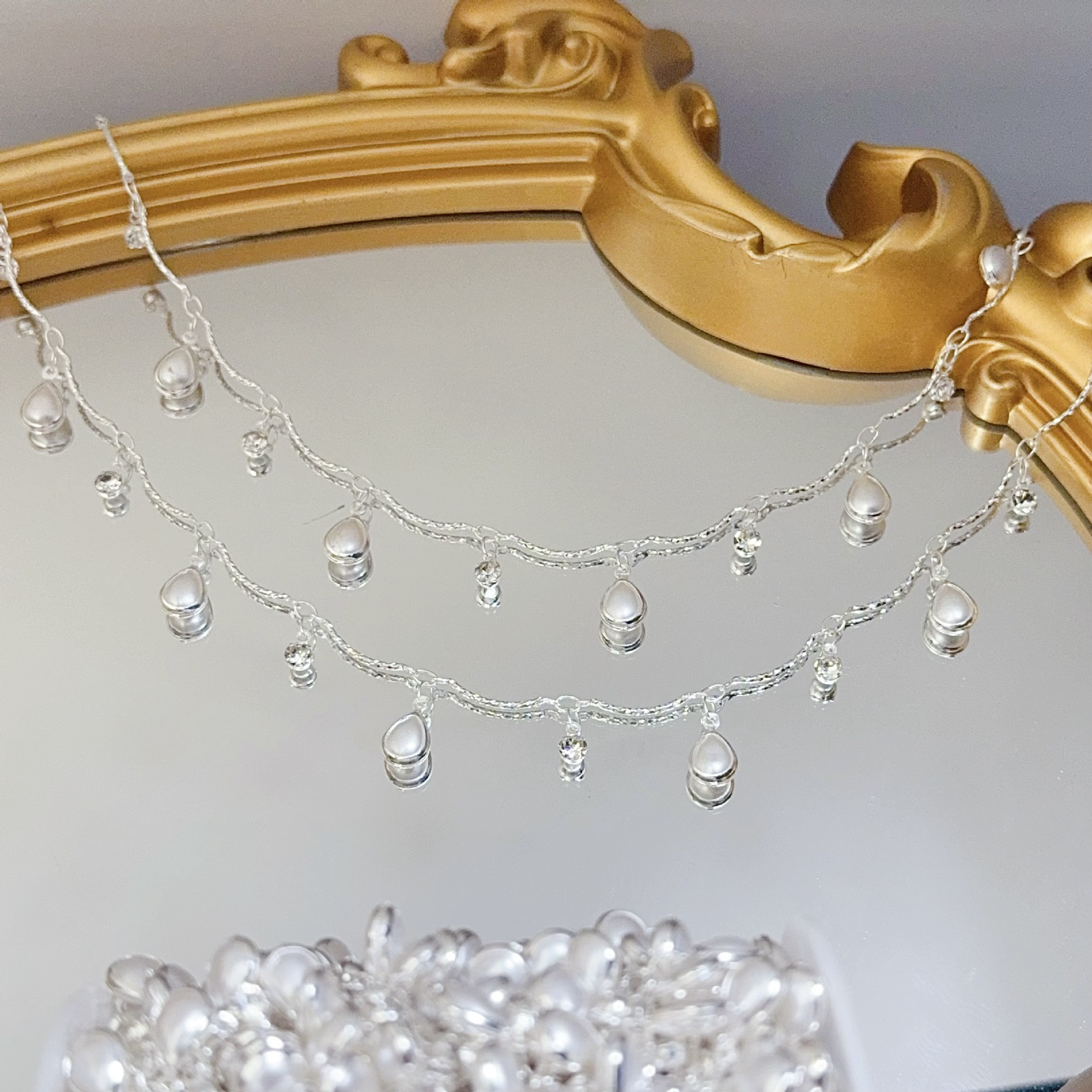 0.5/1/2M Exquisite Curved Stic - Pearl Trim Chain avaliação e preço