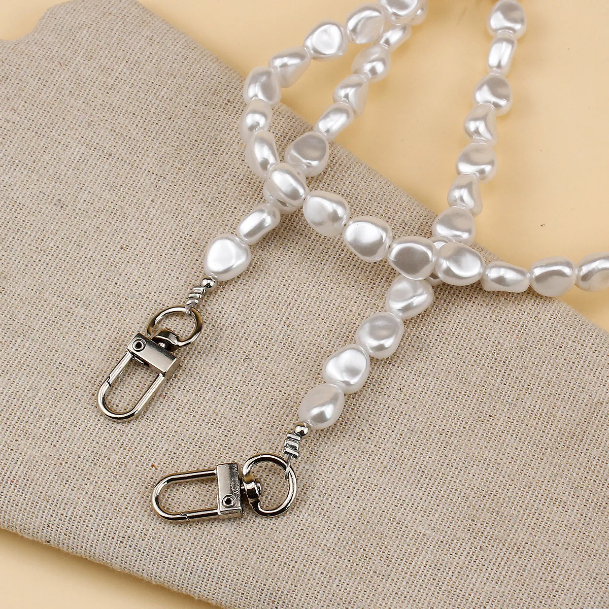 Mobile Phone Lanyard Luxury Pe - Pearl Trim Chain avaliação e preço