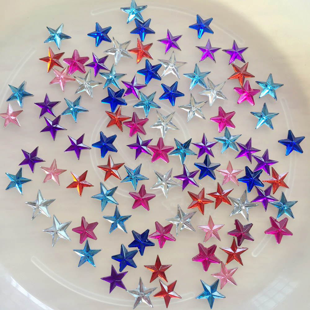 400pcs 10mm Crystal Star Shape - Hotfix Rhinestone Sheet avaliação e preço