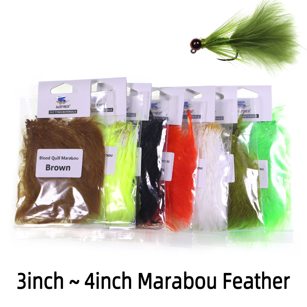 3.5g/Pack 3~4 inch Natural Mar - Feather Trim Marabou avaliação e preço