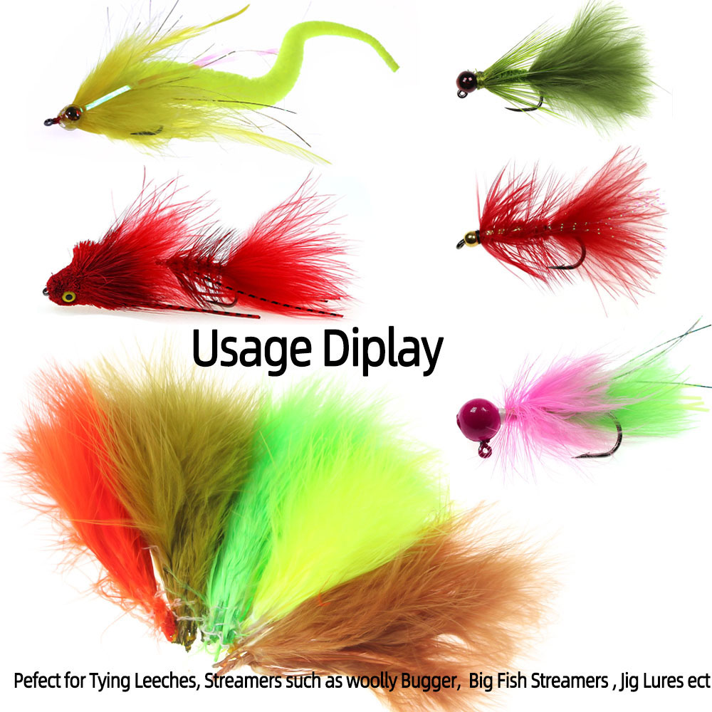 3.5g/Pack 3~4 inch Natural Mar - Feather Trim Marabou avaliação e preço