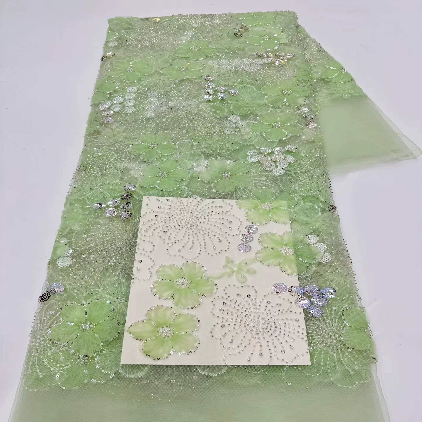 5yard soft mesh fabric Crystal - Crystal Mesh Fabric avaliação e preço