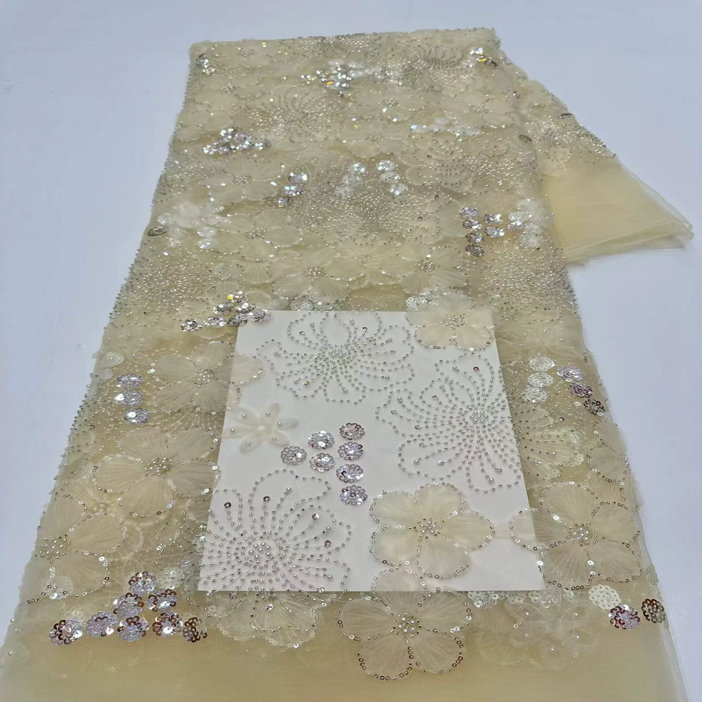 5yard soft mesh fabric Crystal - Crystal Mesh Fabric avaliação e preço