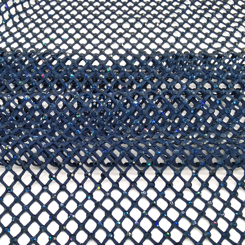 SS10 Rhinestones Mesh Navy Col - Sew On Rhinestone avaliação e preço