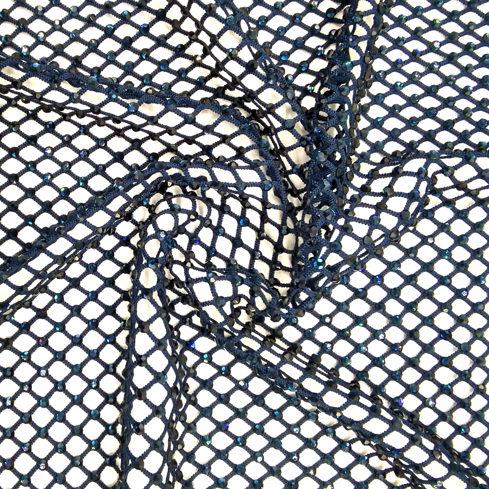 SS10 Rhinestones Mesh Navy Col - Sew On Rhinestone avaliação e preço