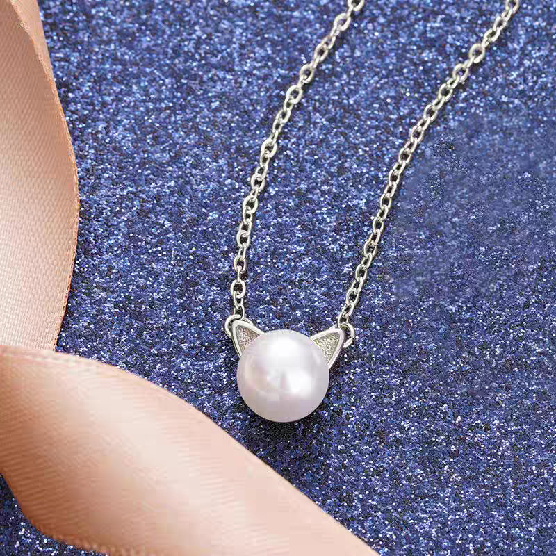 Fashion 925 Sterling Silver Je - Pearl Trim Chain avaliação e preço