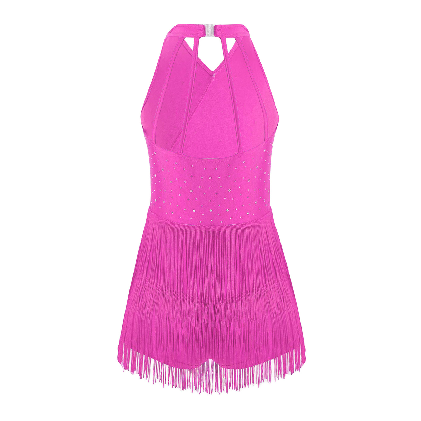 Kid Girls Latin Dance Tango Ch - Rhinestone Banding Trim avaliação e preço