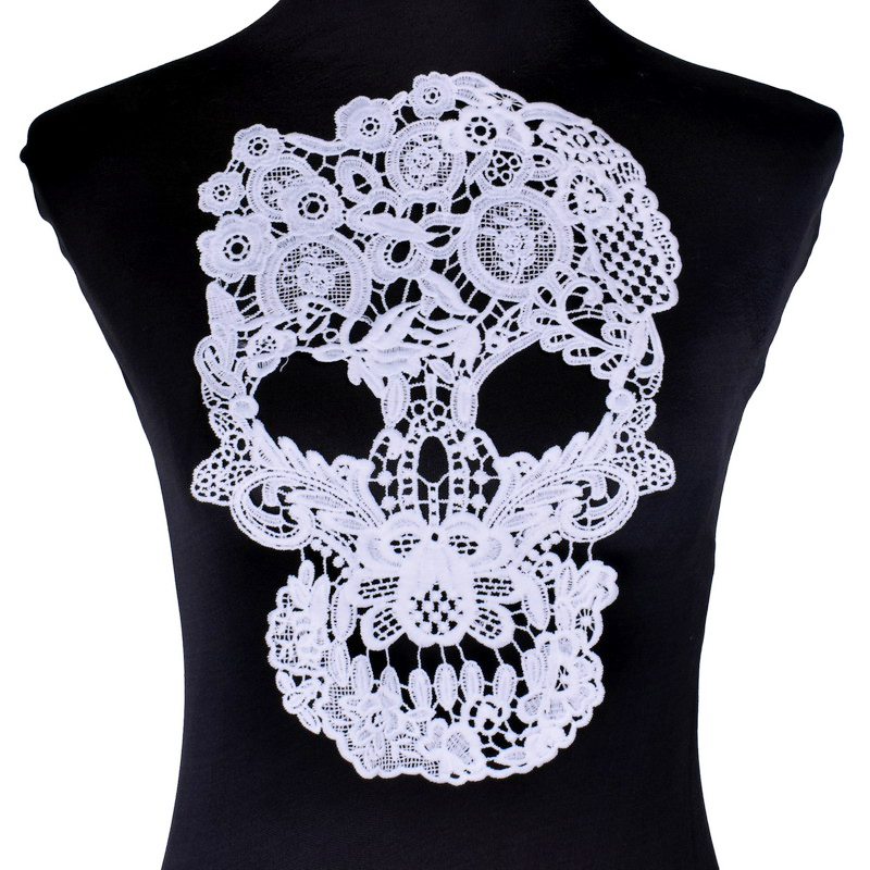 Embroidery Applique White Lace - Guipure Lace Panel avaliação e preço