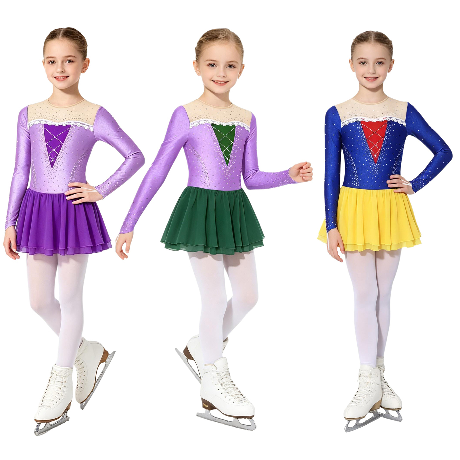 6-16Y Girls Princess Dance Dre - Rhinestone Banding Trim avaliação e preço
