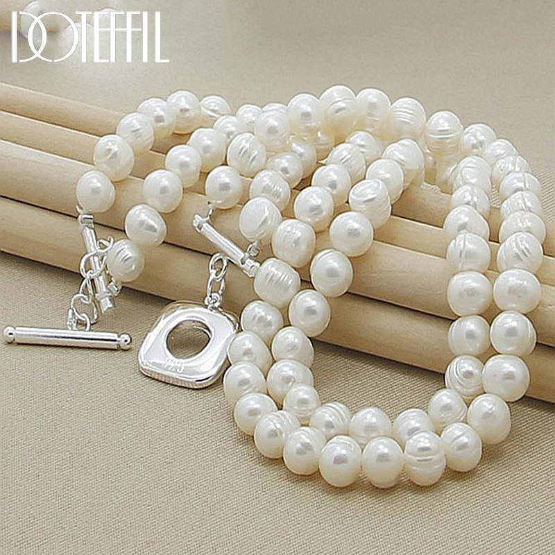 DOTEFFIL 8mm Double White Natu - Pearl Trim Chain avaliação e preço
