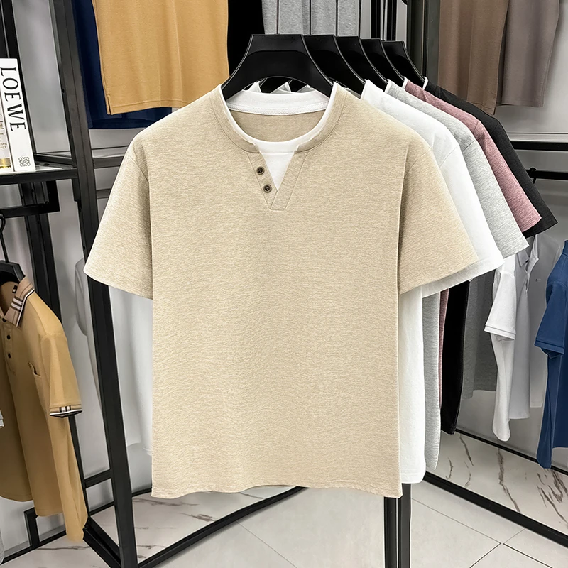 Men's Minimalist Henley Neck T - Embellish Knit avaliação e preço