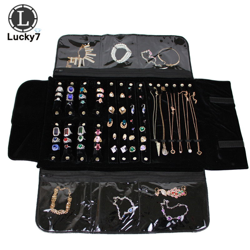 Portable Zipper Velvet Jewelry - Velvet Ribbon Roll avaliação e preço