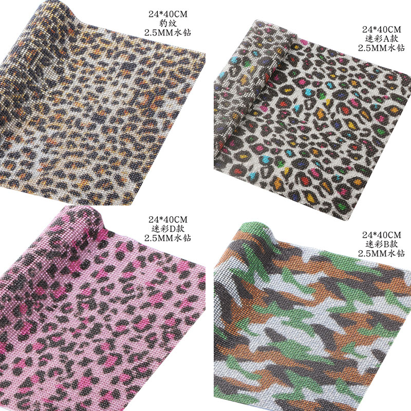 hotfix leopard bling rhineston - Hotfix Rhinestone Sheet avaliação e preço