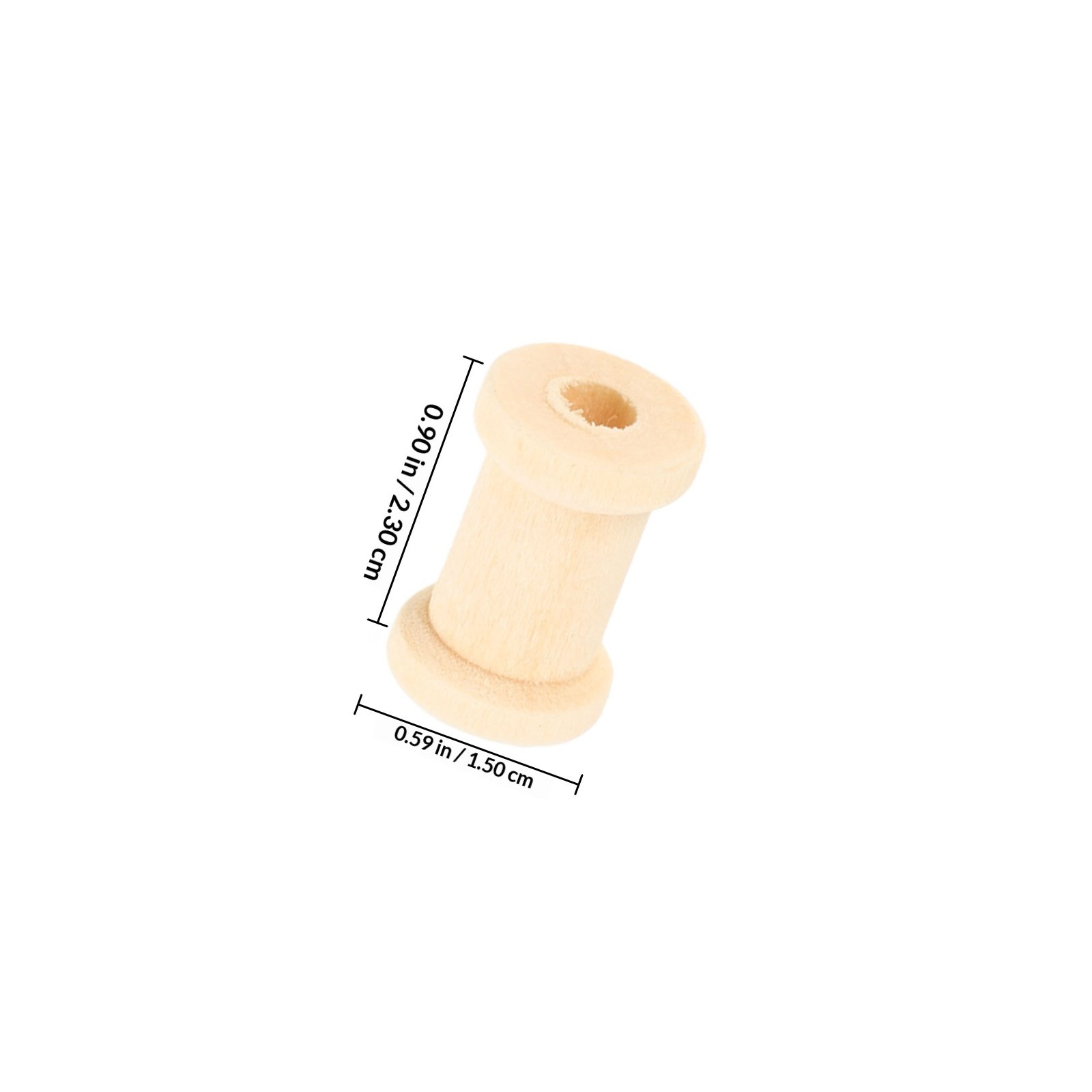 100Pcs Wooden Spools Yarn Hold - Embroidery Craft avaliação e preço