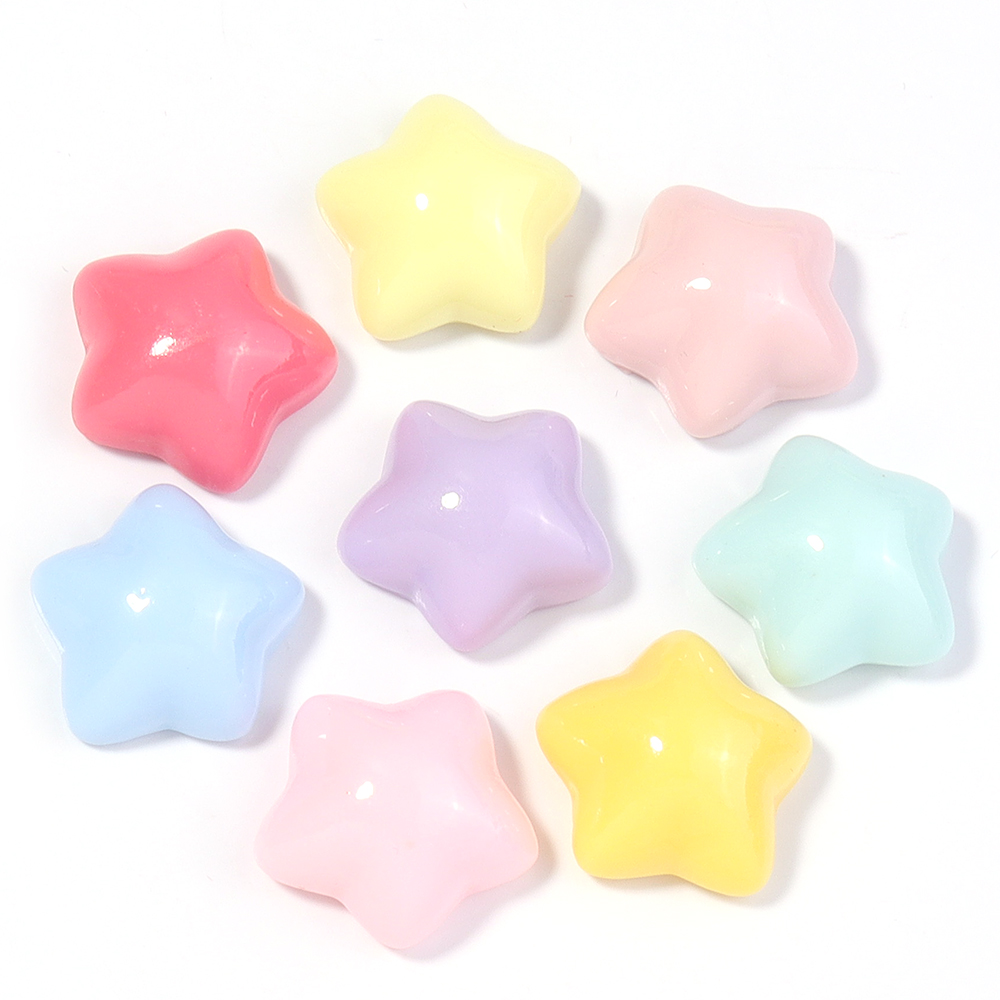 50pcs/lot 16mm Colorful Star R - Craft Embellishments avaliação e preço