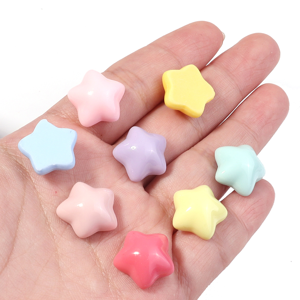 50pcs/lot 16mm Colorful Star R - Craft Embellishments avaliação e preço