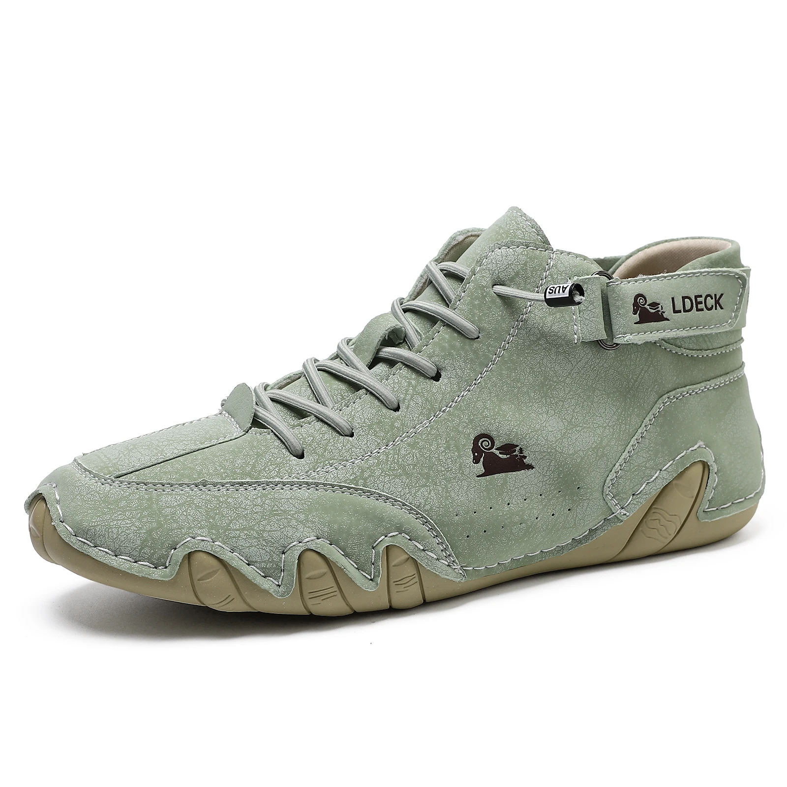 Men's Genuine Leather Shoes An - Guipure Lace Panel avaliação e preço