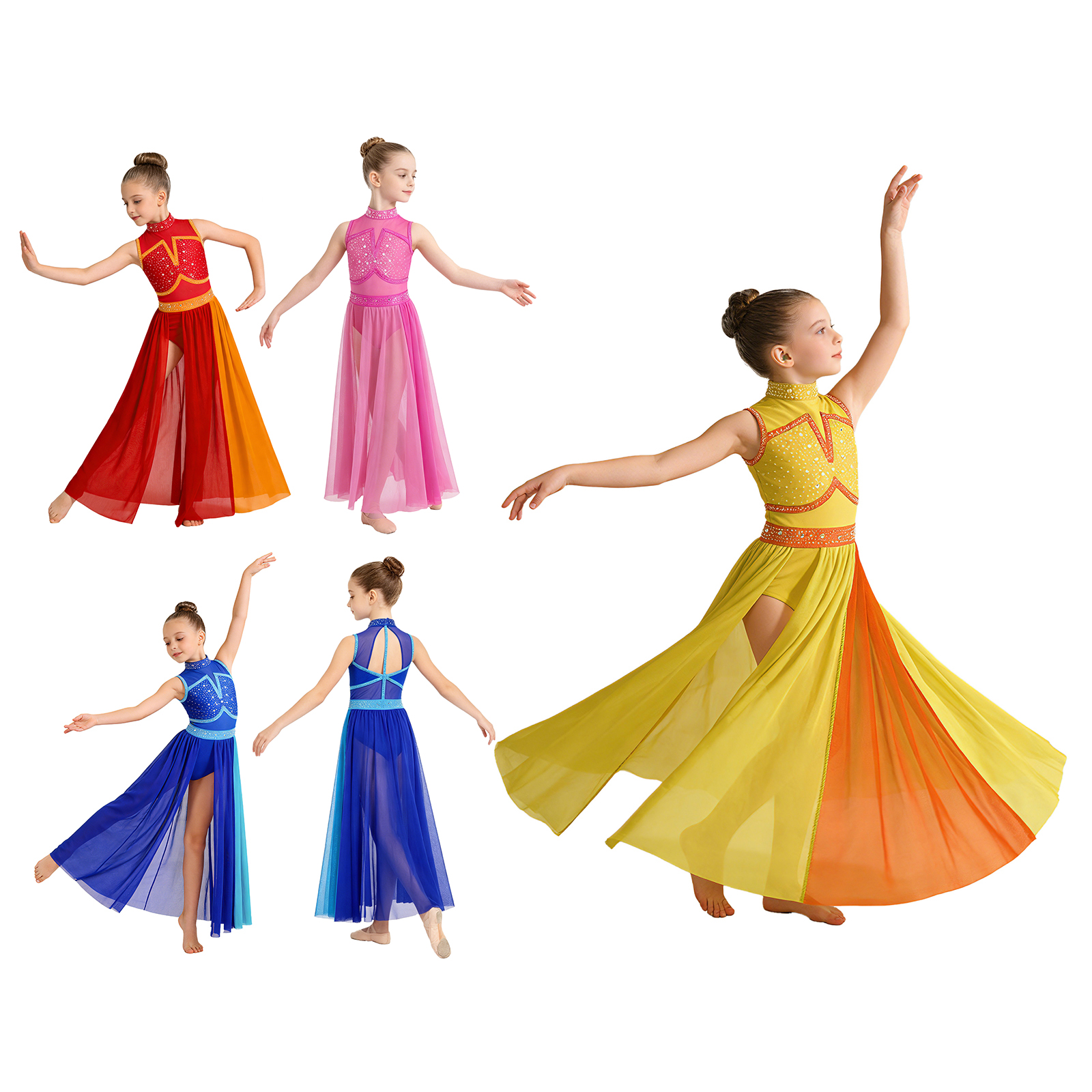 Kids Girls Modern Lyrical Danc - Rhinestone Banding Trim avaliação e preço