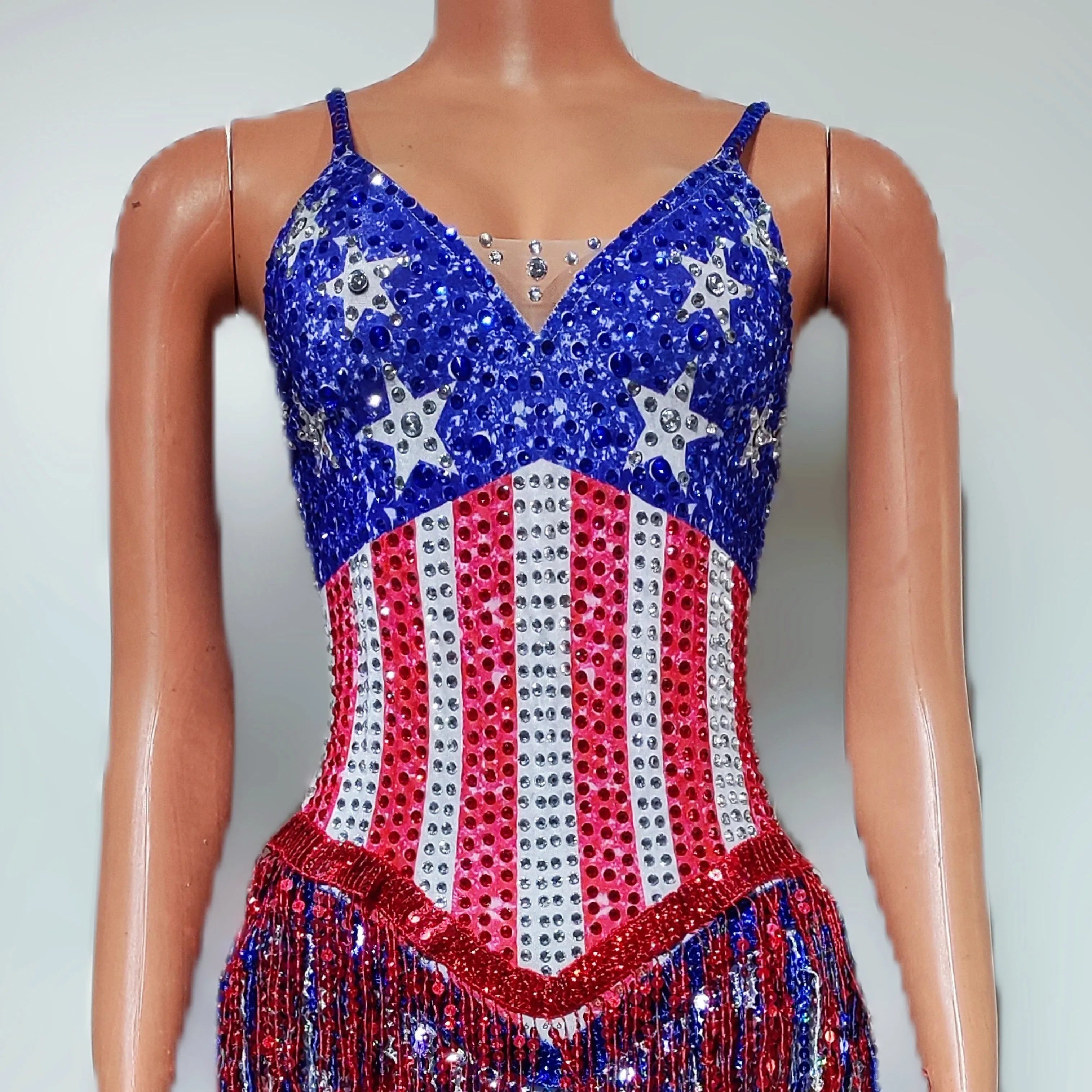 Dance Singer Costume Bar Night - Rhinestone Banding Trim avaliação e preço