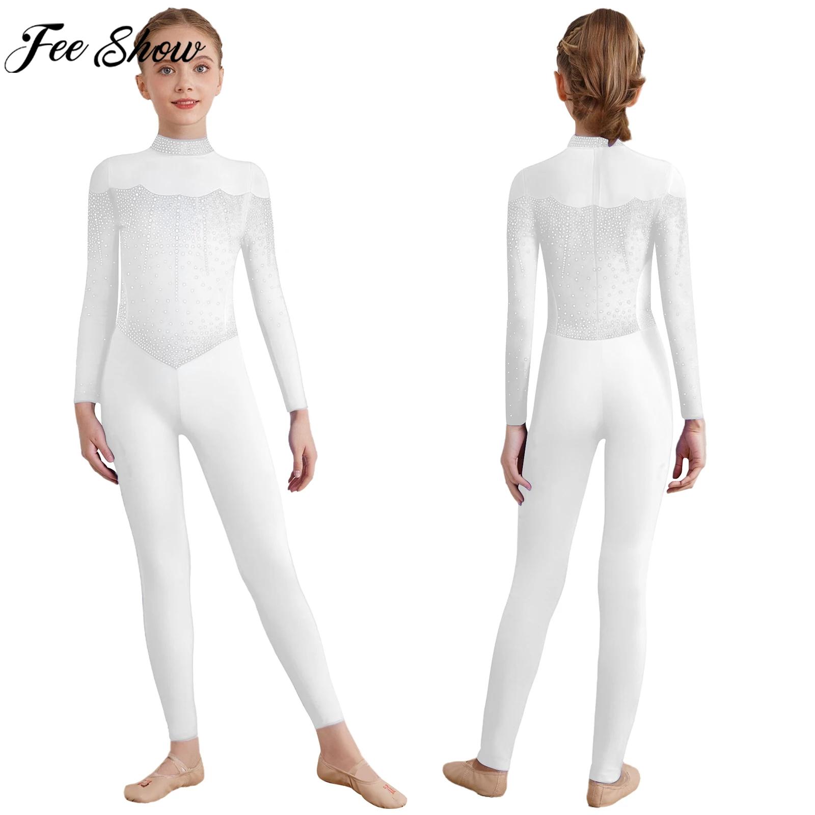 6-16Y Girls Figure Skating Dan - Rhinestone Banding Trim avaliação e preço