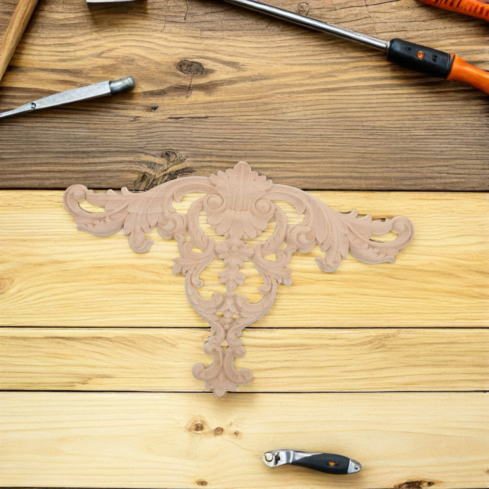Wood Carved Appliques for Furn - Craft Embellishments avaliação e preço