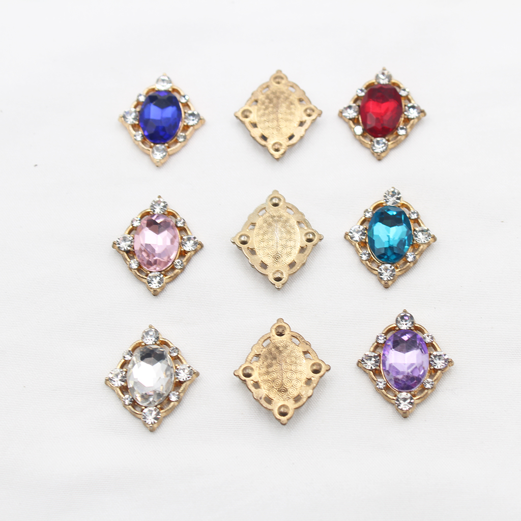 10Pcs Vintage Crystal Sew on C - Craft Embellishments avaliação e preço