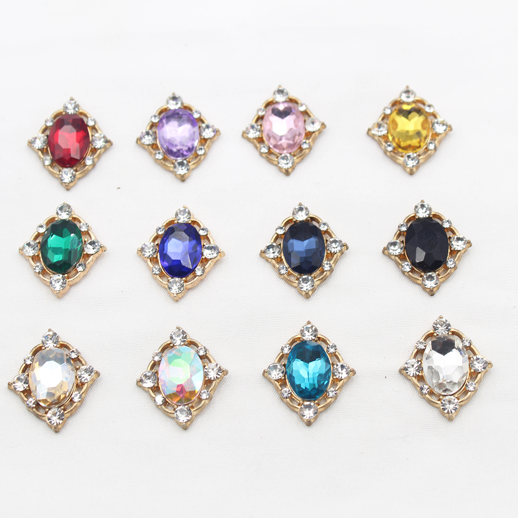 10Pcs Vintage Crystal Sew on C - Craft Embellishments avaliação e preço
