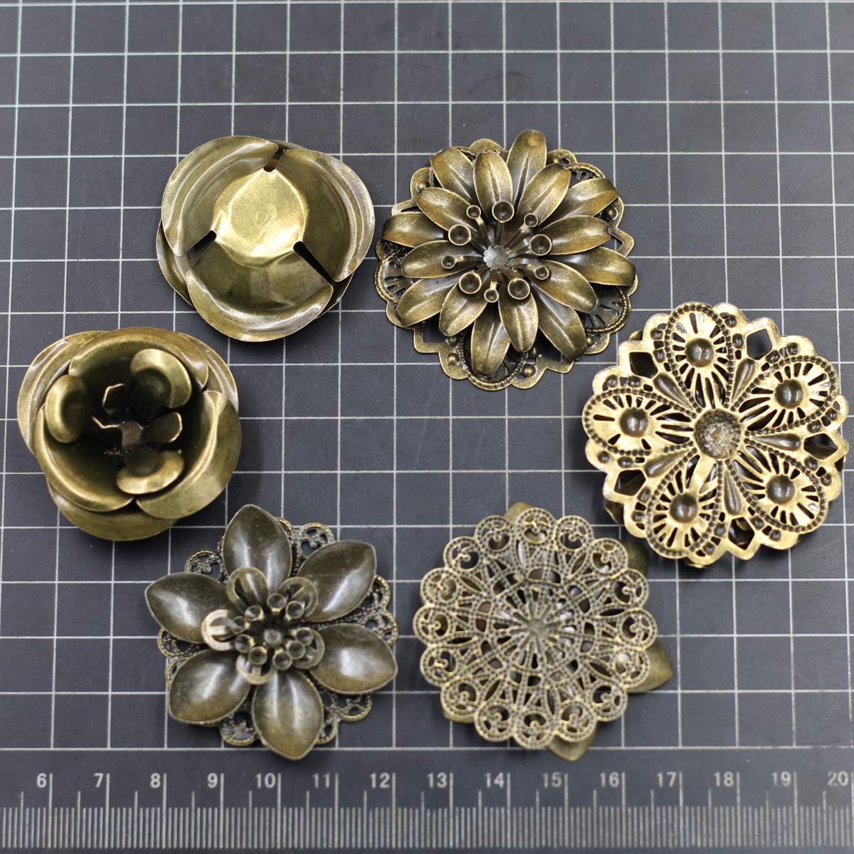 6Pcs Embellishments Combinatio - Craft Embellishments avaliação e preço