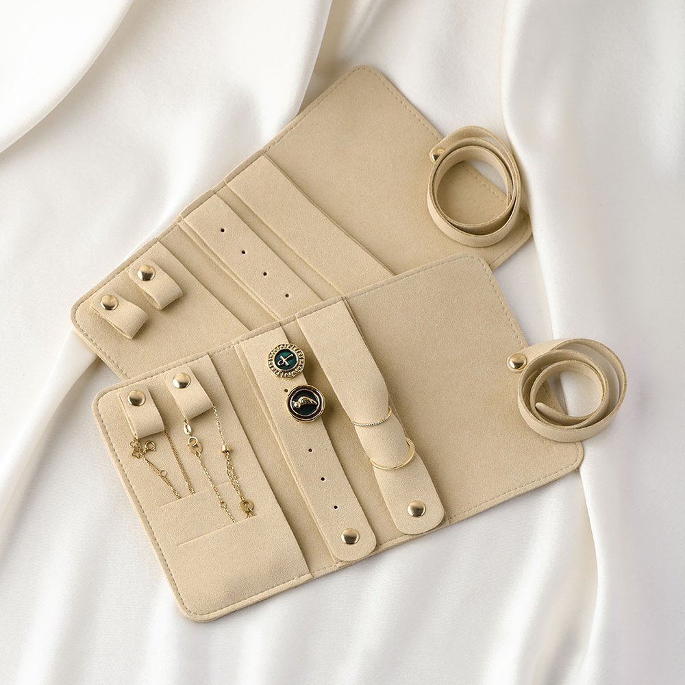 Travel Portable Jewelry Organi - Velvet Ribbon Roll avaliação e preço