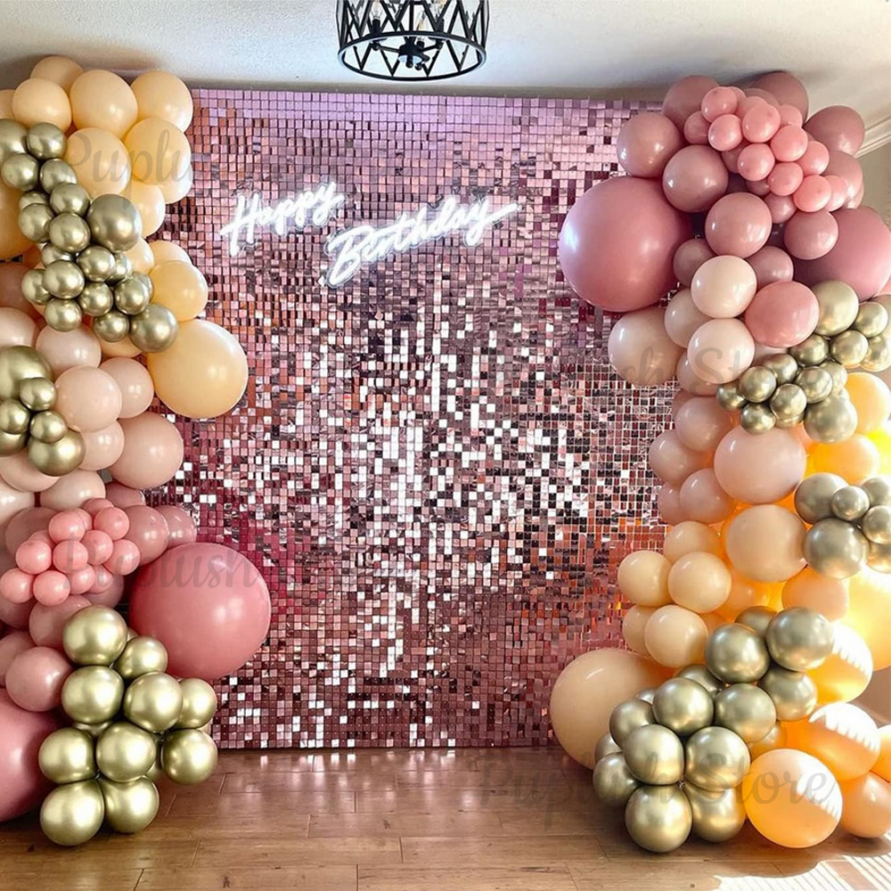 Pink Shimmer Wall Backdrop Pan - Sequin Fabric Panel avaliação e preço