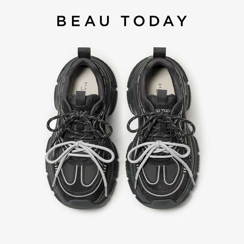 BBEAUTODAY Chunky Sneakers Wom - Guipure Lace Panel avaliação e preço