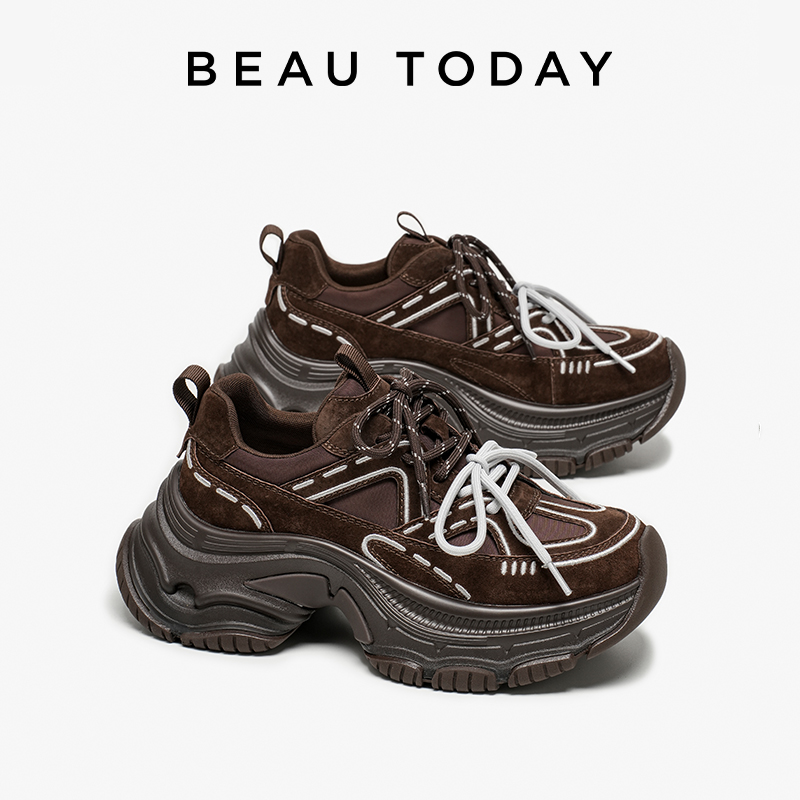 BBEAUTODAY Chunky Sneakers Wom - Guipure Lace Panel avaliação e preço