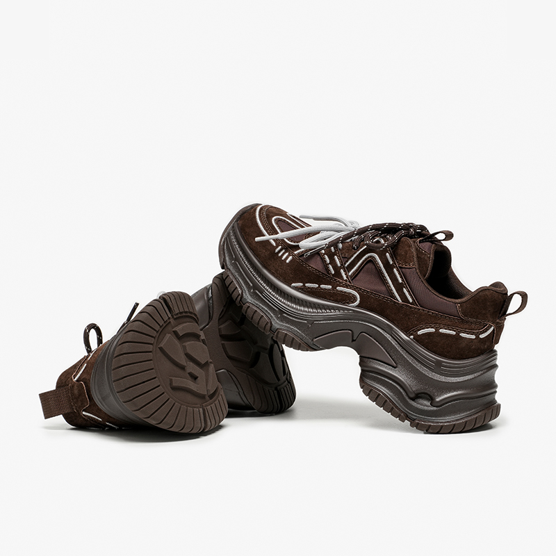 BBEAUTODAY Chunky Sneakers Wom - Guipure Lace Panel avaliação e preço