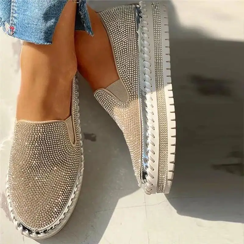Women Flats Rhinestone Bling S - Sew On Rhinestone avaliação e preço