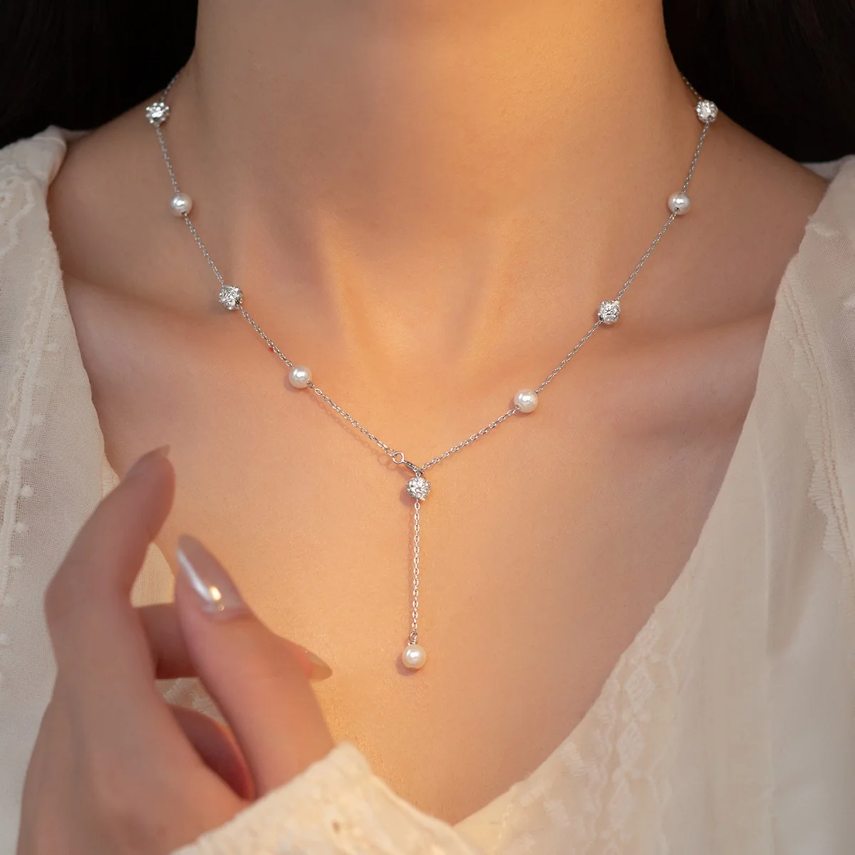 TrustDavis Real 925 Sterling S - Pearl Trim Chain avaliação e preço