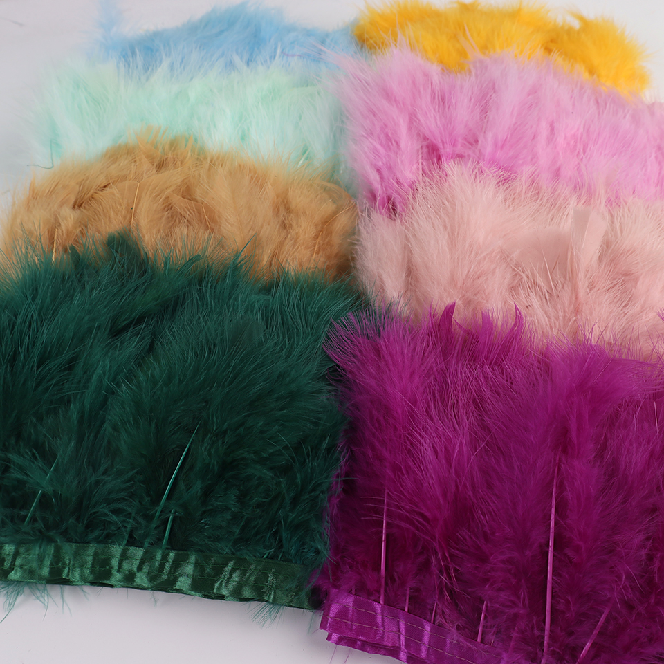 10 Meters Natural Turkey Marab - Feather Trim Marabou avaliação e preço