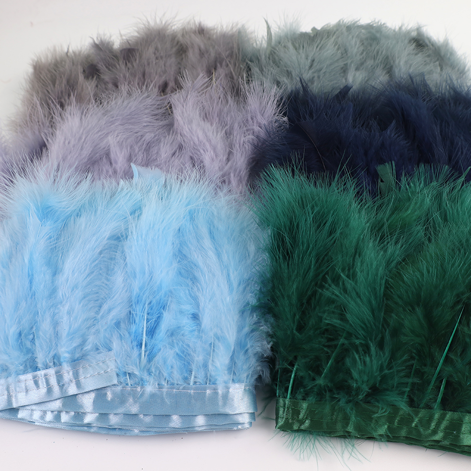 10 Meters Natural Turkey Marab - Feather Trim Marabou avaliação e preço